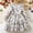 White, variant on Teen Girl Easter Dresses Short Sleeved Small Floral Princess Style Casual Fall Winter Holiday Flower Dress for Girls Elastic Waist for Holiday Party