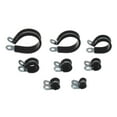 thumbnail image 3 of 10Pcs Durable Metal Hardware Useful Pipe Mounting Fix Cable Fasteners Wiring Hose Clamp Rubber Lined P Clips 13MM, 3 of 8