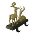 thumbnail image 5 of Northlight Reindeer Glittered Christmas Stocking Holders - 8.5" - Gold - Set of 2, 5 of 5