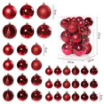 thumbnail image 4 of 36 bolas navideñas decorativas de color vino tinto y dorado de 4, 6 y 8 cm para colgar en el árbol de Navidad para la fiesta de Navidad de 2025, 4 of 5