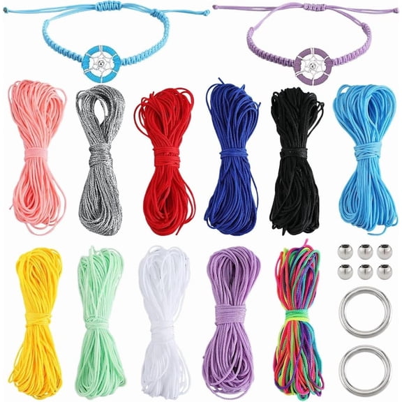 13 Styles Friendship Bracelet Making Kit Dreamcatcher Bracelet Kit Woven Bracelets Dreamcatchers Friendship Bracelets Colorful Thread for DIY
