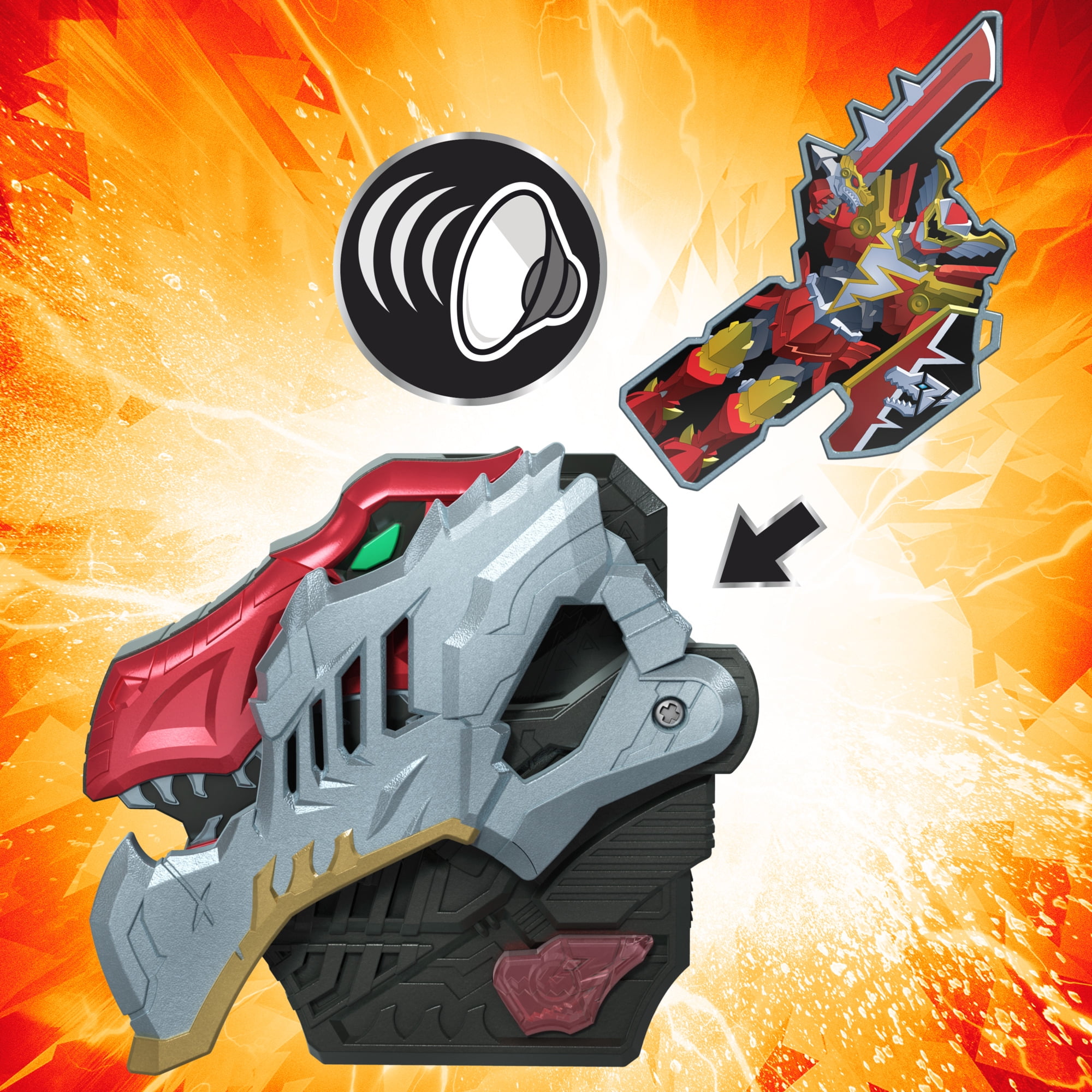 Power Rangers Dino Fury Morpher Electronic Toy, Motion Activated Play, Ages 5+