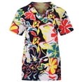 thumbnail image 1 of Birdeem Women Short Sleeve V-Neck Tops with Pockets Working Uniform Workwear Top, 1 of 1