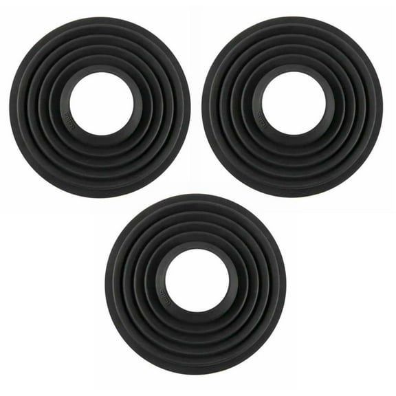 Haida Silicone Lens Hood for 70 to 90mm Diameter Lens, Black, 3-Pack