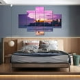 thumbnail image 4 of TISHIRON 5PCS Framed City Theme Canvas Wall Art Set,50"x24" Toronto Skyline Landscape Wall Canvas Art Decor, 4 of 7