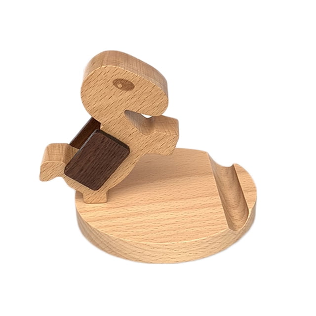 Soporte de madera para teléfono móvil de dibujos animados, soporte para tableta, soporte para teléfono de escritorio, reemplazo para soporte para teléfono inteligente Samsung
