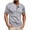 Grey@GC@, variant on CONZONE Men's T-Shirts Short Sleeve T Shirts for Men Casual Crew Neck Solid Color Lightweight Tees Soft Cozy Half Buttons Tops