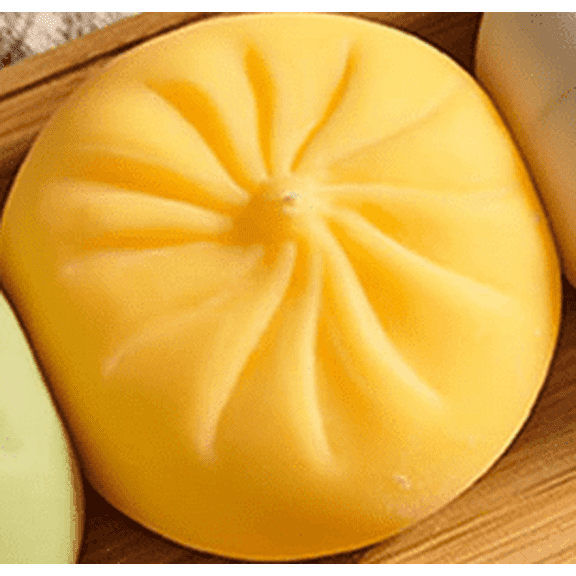 2026 Edition Mystery Dumpling Squishy, High-Quality Silicone Stress Toys - Big Bun with Food Steamer, Hand-Pinching Sensory Toys, Stretchy Desk Toys