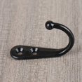 thumbnail image 3 of 6pcs Crochets Muraux Noirs avec Vis et Ancre pour Porte-Serviettes (Forme U), 3 of 6