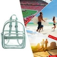 thumbnail image 4 of Clear Backpack for Women Girls Transparent Backpacks See Through Plastic Bookbags (Green), 4 of 7