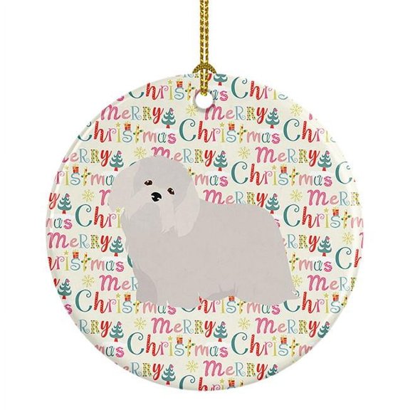 Coton de Tulear #2 Merry Christmas Ceramic Ornament 2.8 in x 2.8 in