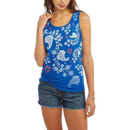 Womens Festive 4th of July Graphic Tank