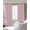 Pink, variant on Sage Green Geometric Blackout Curtains for Bedroom/Living Room, Thermal Insulated Kitchen Curtains, Minimalism Solid Color Striped Lines Grommet Darkening Window Treatment Drapes 42"x63"x2