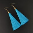 thumbnail image 1 of Nvzi Pendientes para hombre y adecuados, pendientes con borlas, pendientes largos de estilo étnico, pendientes de temperamento (azul), 1 of 4