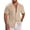 Light Khaki, variant on COOFANDY Mens Beach Shirt Short Sleeve Fashion Summer Beach Casual Shirts for Men Regular Fit