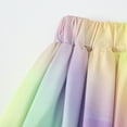 thumbnail image 6 of WMTBSRSW Girl's Fashion Rainbow Skirt Elastic Waist Ruffle Flowy A Line Boho Summer Skirts Colorful Tie Dye Casual Elegant Party Prom Skirts 4-15 Years, 6 of 6