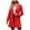 Red, variant on Lindreshi Shackets for Women 2023 with Pockets Women's Long Sleeved Shirt, Solid Lapel, Medium Length Coat, Suit Coat