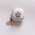 thumbnail image 2 of for Samsung Galaxy Buds Live/Buds pro/Buds 2/Buds 2 pro/Buds FE,Cute Cartoon DIY Pattern Design Transparent Earphone Case with Keychain (Floret), 2 of 8
