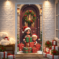 thumbnail image 2 of Traditional Christmas Banner Santa Claus Red Outfit Decorative Design for Holiday Party Indoor Event Christmas Decoration, 2 of 9