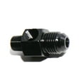 thumbnail image 2 of (one)6AN to Male 1/8NPT Straight Fitting Adapter+1/8NPT Pressure/Temp Port Black, 2 of 8