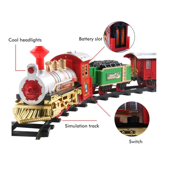 Xingzhi 12 Pieces/Set Simulation Train Home Kindergarten Daycare Music Glowing Model Trains Assorted Kit Festival Party Toy