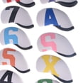 thumbnail image 6 of 10Pcs Neoprene Golf Iron Headcover Protect Case Embroidery Number Scratch Head Cover Wedges Covers Men Women Sports Accessories white and color, 6 of 7