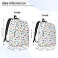 thumbnail image 4 of Balery Undersea Animals Vintage Canvas Backpack for Men and Women - Large Capacity, Durable Travel Laptop Bag for School, Work, Hiking, and Outdoor Activities, 4 of 7