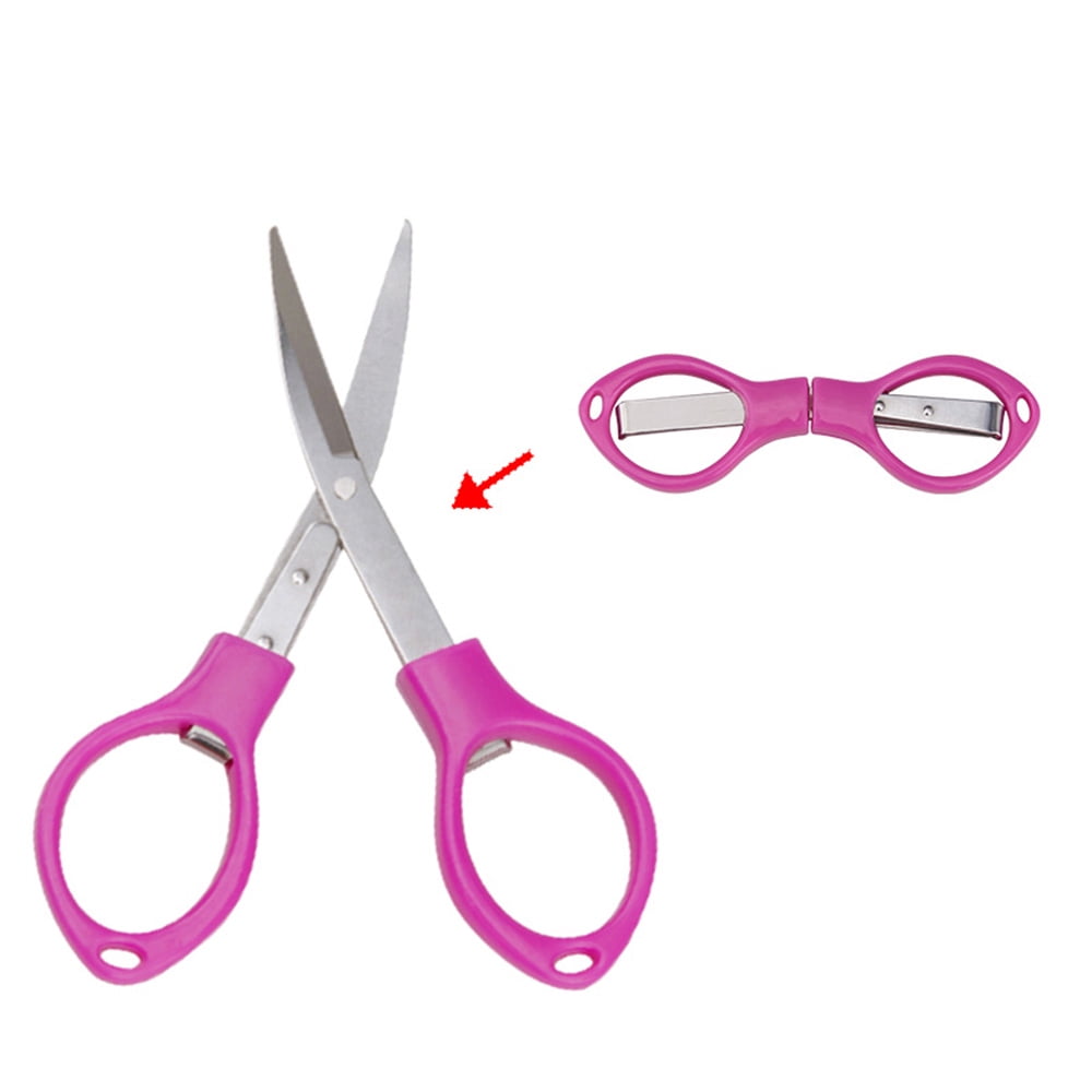 Foldable Scissors Stationery Portable Manual Student Paper Scissors