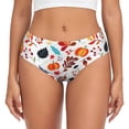 thumbnail image 1 of Balery Autumn Pumpkins Fall Leaves Ropa Interior de Algodón para Mujer con Dibujo – Braguitas Cómodas y Elásticas, Estilo Clásico-Small, 1 of 6