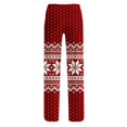 thumbnail image 4 of Lumtrix Womens Christmas Pajama Pants Loose Fit Funny Nordic Print Dressy Casual Drawstring Lounge Pants Watermelon Red XL, 4 of 6
