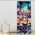 Cartoon Space Dog Shower Curtain for Bathroom, Aesthetics Patterns