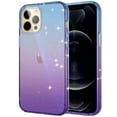 thumbnail image 5 of KIQ iPhone 13 Pro Case iPhone 14 Case iPhone 13 Case, Cell Phone Womens Case Cover Gradient Colorful TPU Glitter (Dark Blue/Purple), 5 of 6