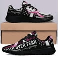 thumbnail image 3 of Faith Over Fear Breast Cancer Awareness Shoes Sneakers for Women Men Black Size 12, 3 of 7