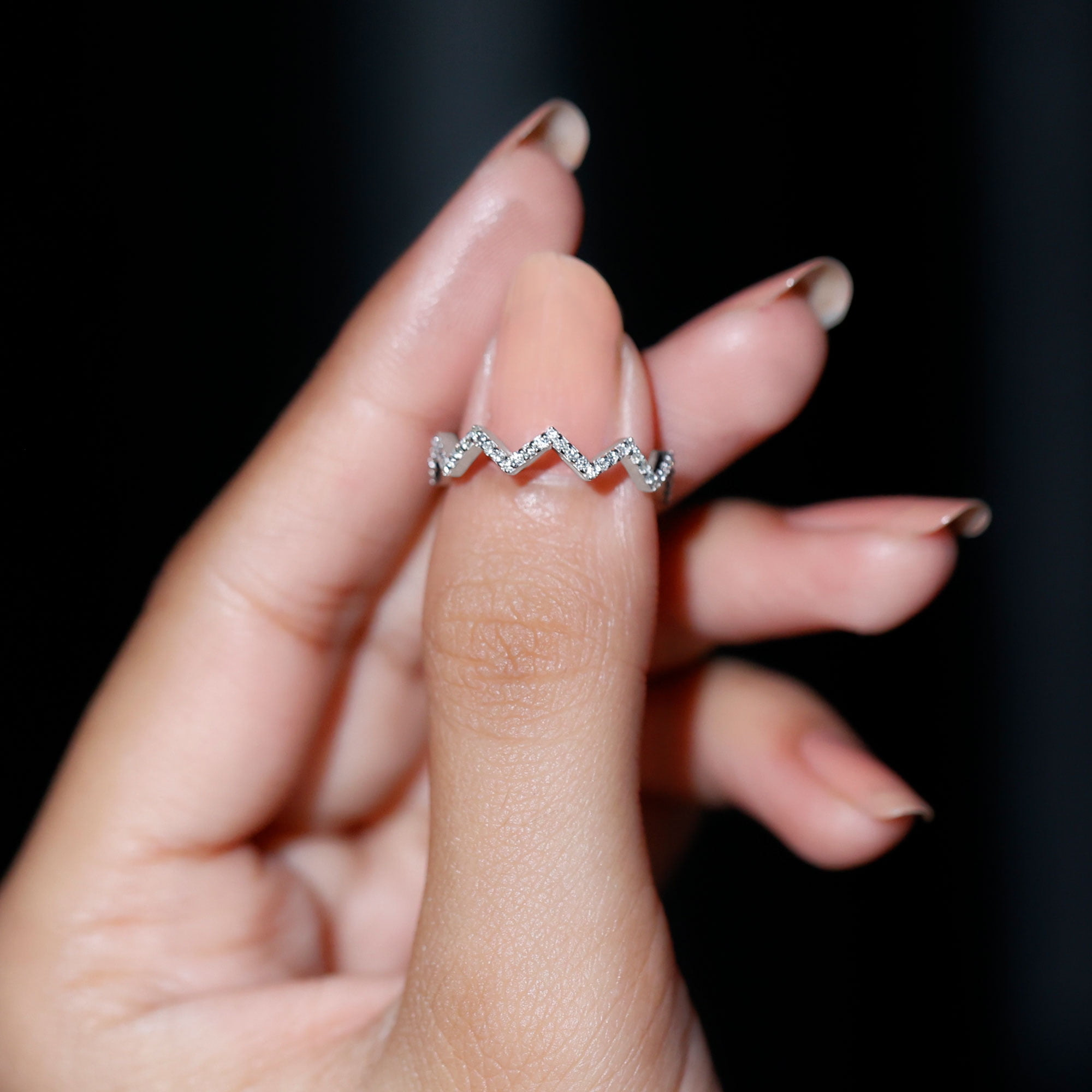 Eternity Ring Zig Zag Pandora Ring Rosec Jewels Natural Diamond