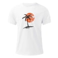 thumbnail image 4 of Titcea Mens T-Shirts Palm Tree Graphic Printed Short Sleeve V-Neck Shirts Beach Vacation Loose Comfort Tees, 4 of 5