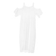 thumbnail image 1 of de para mujer, encaje floral, hombros descubiertos, de , de playa Blanco BLESIY Traje de baño Bikini Cover Up, 1 of 8