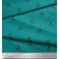 thumbnail image 2 of Soimoi Poly Georgette Fabric Dot & Owl Bird Print Fabric by Yard 52 Inch Wide, 2 of 3