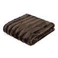 thumbnail image 2 of Madison Park Duke Polyester Brushed Long Fur Knitted Throw, 50 by 60-Inch, Chocolate, 2 of 4