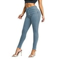 thumbnail image 3 of Pull On Skinny Jeans For Women Stretchy High Waisted Demin Jegging Retro Tapered Leggings With Pocket Jean Jean Women Pants Straight Jean Women Jean Pants Women High Waist Womens Pants Relaxed Fit, 3 of 5