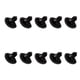 thumbnail image 2 of EeaseMX 200 piezas de nariz de oso de plástico para manualidades, color negro, para manualidades, álbumes de recortes, juguetes de peluche, tamaño 16 mm, 2 of 7