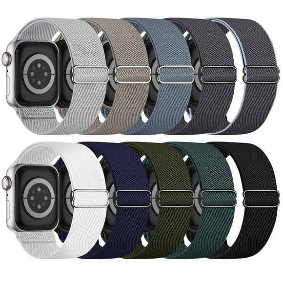 Pulseras de reloj Butifacion Stretchy Solo Loop Apple, paquete de 10