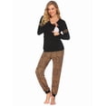 thumbnail image 4 of Ekouaer Maternity Pajama Set Nursing Pjs Women Breastfeeding Pregnancy Postpartum Clothes Long Sleeve Top & Pant with Pockets, 4 of 6