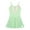 Green, variant on iEFiEL Girls Ballet Tutu Dress Ruched Neck Gymnastics Skirted Leotard Dancewear