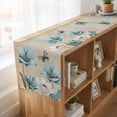 thumbnail image 6 of Table Runners 72 Inches Long Dress Scarves, Spring Flowers Farmhouse Kitchen/Dining Table Runner, Coffee Tablerunners, Vintage Rustic Tulips Floral Butterfly Khaki 16x72 Inch, 6 of 9