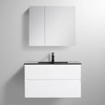 thumbnail image 7 of Blossom Assisi 36" Bathroom Vanity w/ Ceramic Sink | Glossy White| Basin| Wall-Mount Vanity Storage, 7 of 7