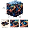 thumbnail image 3 of Starfish Foldable Clothes Storage Toy Box Storage Bin with Handle, 10.8"x10.5"x10.6", Large Capacity, 3 of 6
