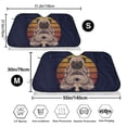 thumbnail image 3 of Balery Pug Dog Yoga Windshield Sun Shade, Car Front Window Sunshade Cover ,Automotive Interior Portected Blocks Uv Rays For Car Pickup Truck Suv Accessories- Medium, 3 of 7