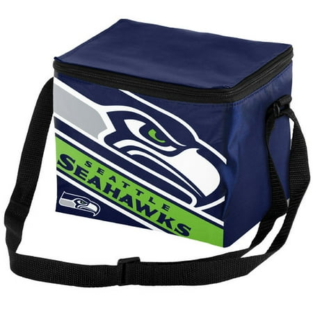 NFL  Big Logo Stripe 6 Pack Cooler-Seattle Seahawks