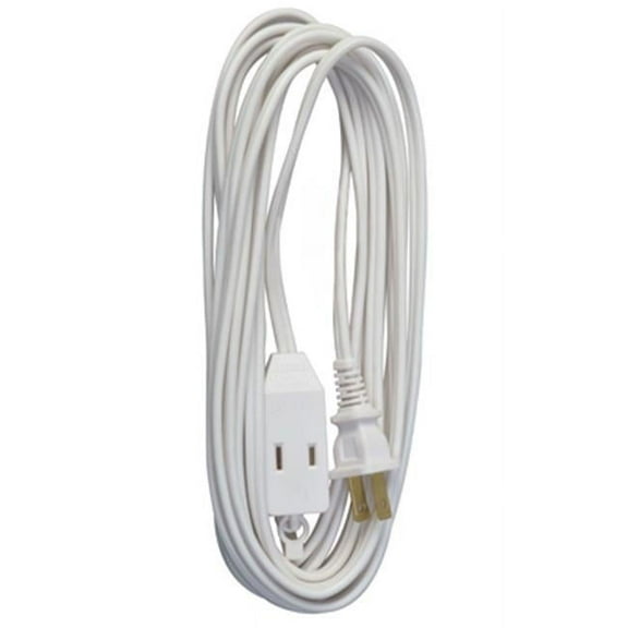 09414ME 16-2 White Extension Cord - 15 ft.