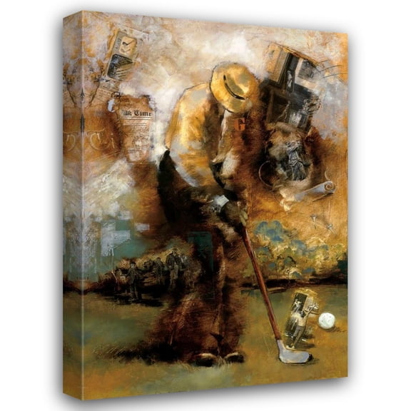 Roya Azim 18x24 Gallery Wrapped Canvas Wall Art Titled - Swingin